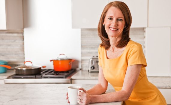 Gretchen Rubin in the kitchen