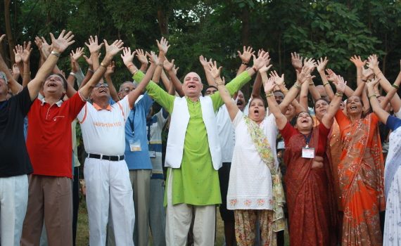 Laughter Yoga in action