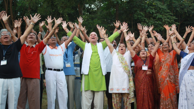 Laughter Yoga in action