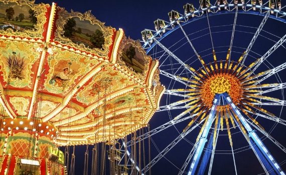 Amusement Park at Night