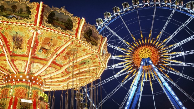 Amusement Park at Night