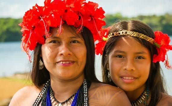 Happy people in Panama