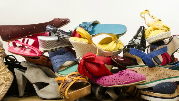 Pile of shoes