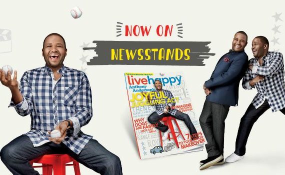 Anthony Anderson on the cover of Live Happy