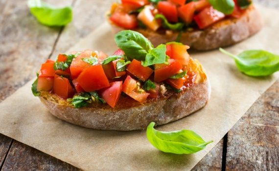 Bruschetta With Tomato and Basil