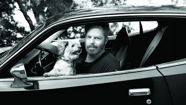 Jesse Tyler Ferguson with his dog