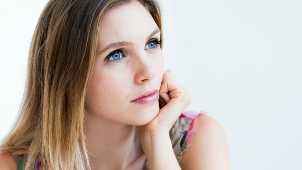 Woman looking off into the distance