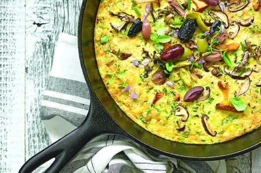 Quinoa-Mushroom Frittata With Fresh Herbs