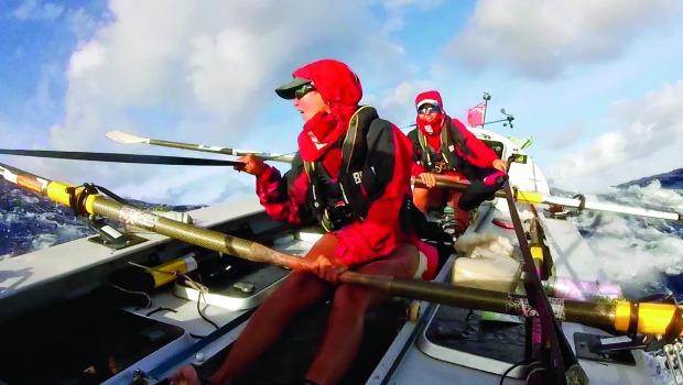 Coxless Crew Rowing the Pacific