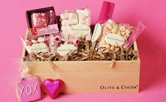 Olive and Cocoa Valentines Gift Basket