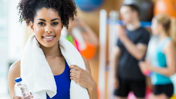 Woman at the gym.