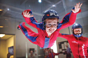 Indoor skydiving