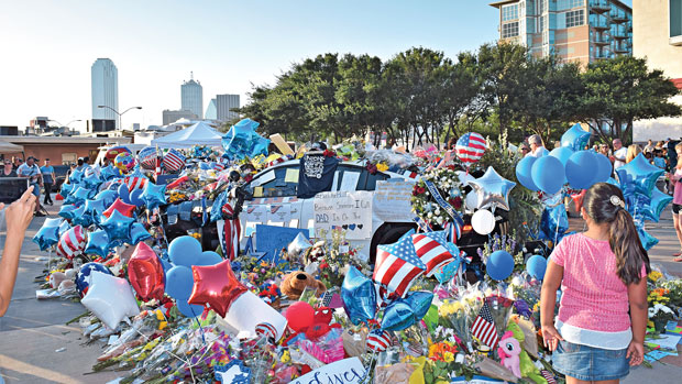 Gifts at Dallas police station