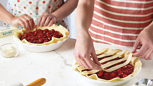 Two women baking together