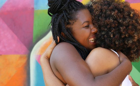 Two Women Hugging