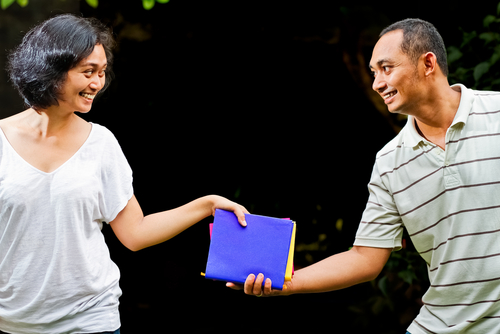 loan a book to a friend