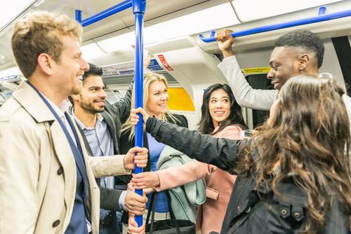 People on London Tube