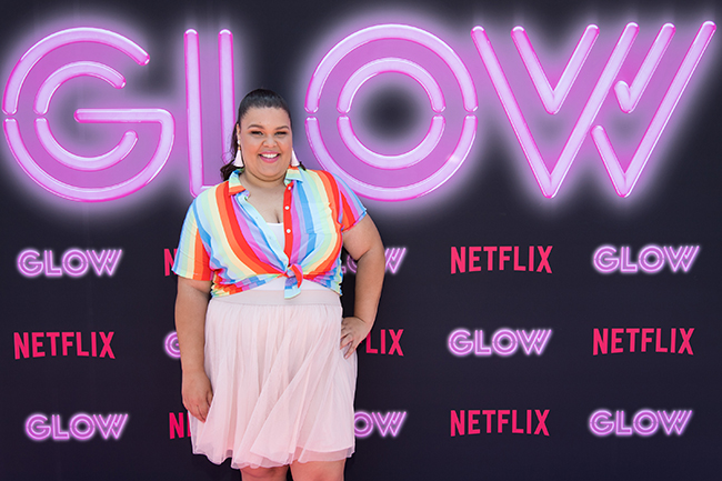 GLOW star Britney Young; Netflix