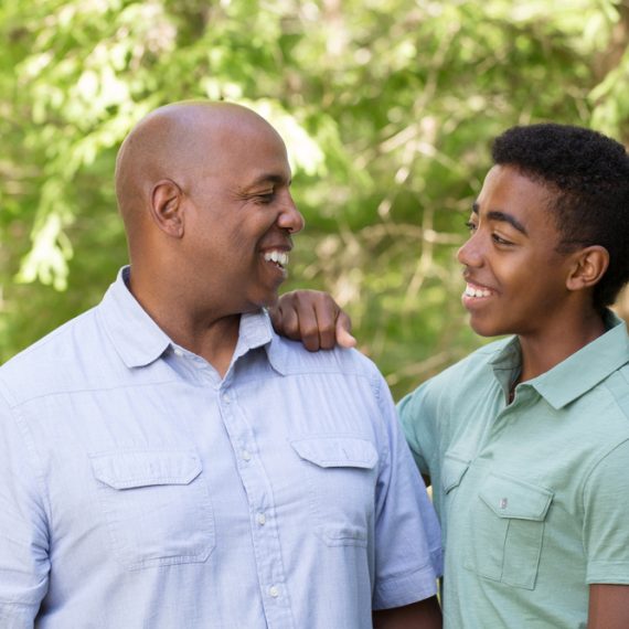 African American Father And son
