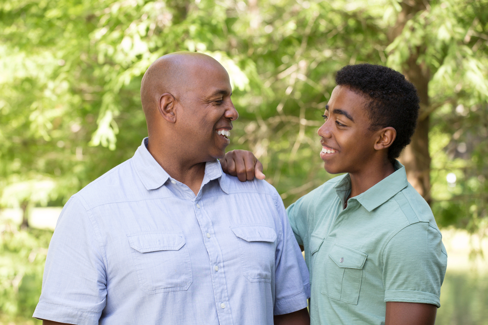 African American Father And son